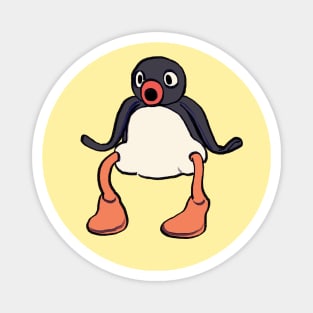 surprised pingu noot penguin meme Magnet